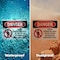Signmission Robot Operating Area Do Not Enter Danger Sign, Plastic, 10in W x 7in L, 2PK OS-2PACK-DS-P-710-L-1550 - alternate 6
